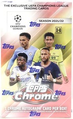 2021-22 Topps CHROME UEFA Champions League Soccer Hobby Box